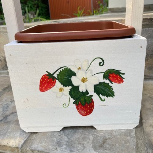 Epres virágláda - kocka aljú, 50 cm magas