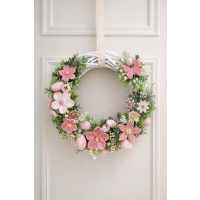 Ajtódíszek kerámia virágokkal