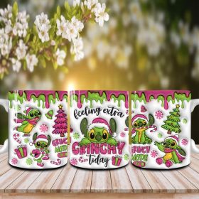 Stitch bögre - karácsonyi