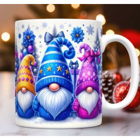 Karácsonyi bögre manó családdal G4