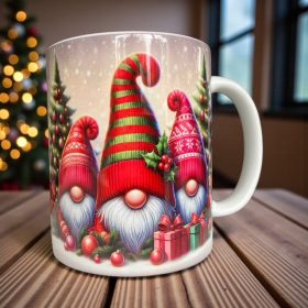 Karácsonyi bögre manó családdal G5