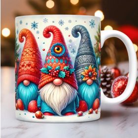 Karácsonyi bögre manó családdal G15