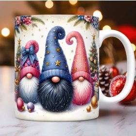 Karácsonyi bögre manó családdal G18