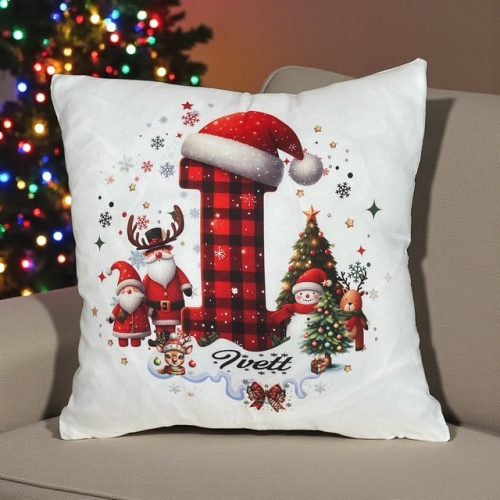 Karácsonyi párnahuzat névre szóló