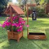 Kerti dekoráció - szett 54. Ültető betétes kút+lámpás virágláda