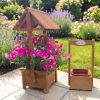 Kerti dekoráció - szett 55. Ültető betétes kút+kocka virágláda