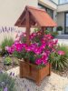 Kerti dekoráció - szett 55. Ültető betétes kút+kocka virágláda