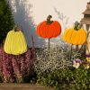 Kerámia tökök, többféle - akasztós Halloween dekoráció